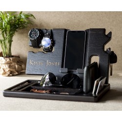 Kişiye Özel - Ahşap Paper Aksesuar ve Cep Telefonu Standı