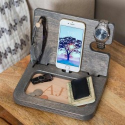 Kişiye Özel - Ahşap S Seri Aksesuar ve Cep Telefonu Standı 