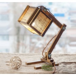 Kişiye Özel - Ahşap Masaüstü Lamba Sturdy Özel Tasarım 