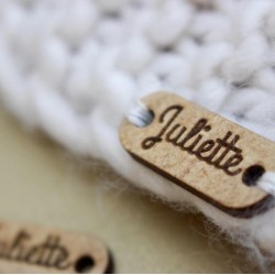 Kişiye Özel - Ahşap Elips Etiket