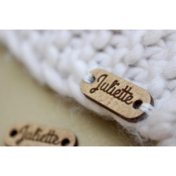 Kişiye Özel - Ahşap Elips Etiket