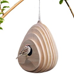 Kişiye Özel - Ahşap Kuş Yuvası Damla Tasarım 
