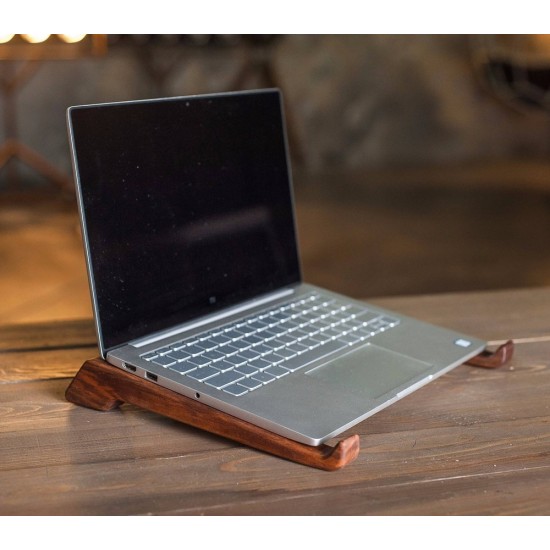 Kişiye Özel - Ahşap Laptop Notebook Ayak, Saat, Tasarım Saat, Farklı Saat