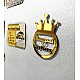 Kişiye Özel - Metal Buzdolabı Magneti Kral Taç, Saat, Tasarım Saat, Farklı Saat