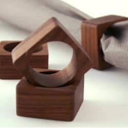 Kişiye Özel - Ahşap Peçete Süsü Kare