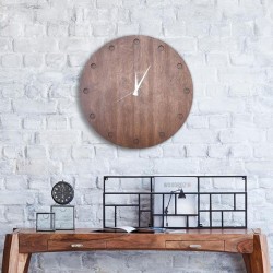 Kişiye Özel - Ahşap Saat Tasarım Dairesel