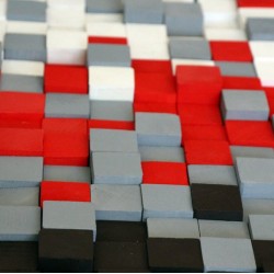 Kişiye Özel - Ahşap Grinin Elli Tonu Rengi Tablo