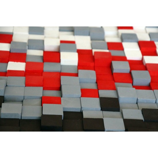 Kişiye Özel - Ahşap Grinin Elli Tonu Rengi Tablo, Saat, Tasarım Saat, Farklı Saat