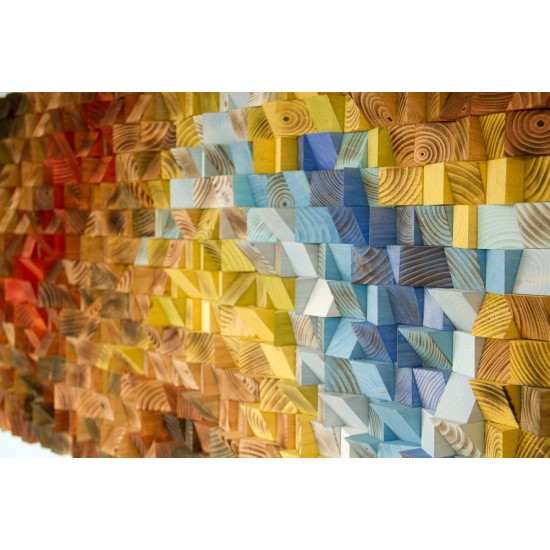 Kişiye Özel - Ahşap Kahverengi Kirmizi ve Sarının Rengi Tablo, Saat, Tasarım Saat, Farklı Saat