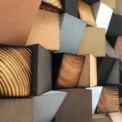 Kişiye Özel - Ahşap Kahverengi Gökkuşağı Tablo