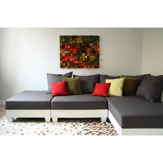 Kişiye Özel - Ahşap Renk Cümbüşü Tablo, Saat, Tasarım Saat, Farklı Saat