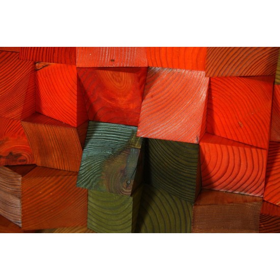 Kişiye Özel - Ahşap Renk Cümbüşü Tablo, Saat, Tasarım Saat, Farklı Saat