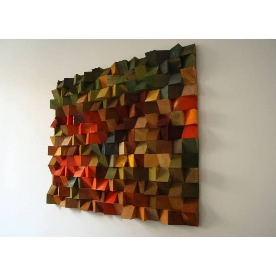 Kişiye Özel - Ahşap Renk Cümbüşü Tablo, Saat, Tasarım Saat, Farklı Saat