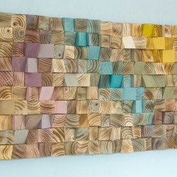 Kişiye Özel - Ahşap Vintage Renlerle Tablo