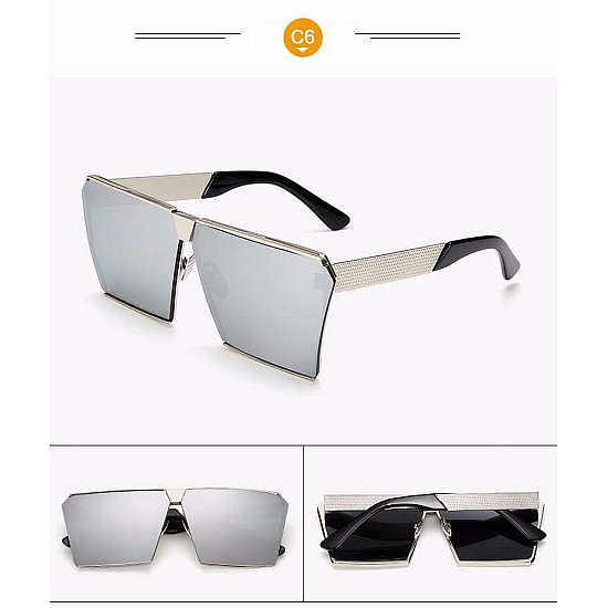 Tunçkol Gözlük - Güneş Gözlüğü Peekaboo Siyah Cam Silver Çerçeve Unisex, Saat, Tasarım Saat, Farklı Saat