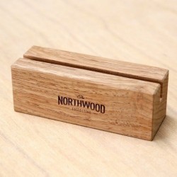 Kişiye Özel - Ahşap Masaüstü Holder Kartvizitlik