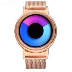 Cool Watch Saat - Rose Kasa - Rose Kordon CooL Galaxy Mix Mavi Pembe Ekran Unisex