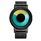 Cool Watch Saat - Siyah Kasa - Siyah Kordon CooL Galaxy Mix Sarı Yeşil Ekran Unisex, Saat, Tasarım Saat, Farklı Saat