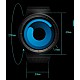 Cool Watch Saat - Siyah Mat Kasa - Siyah Kordon CooL Galaxy S Mavi Ekran Unisex, Saat, Tasarım Saat, Farklı Saat