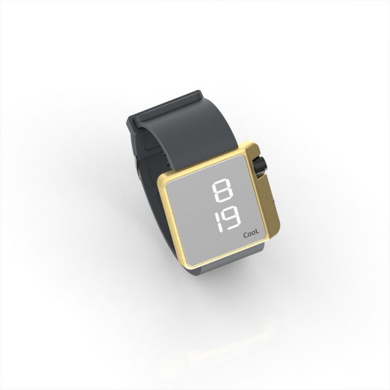 Cool Watch Saat - Gold Edition - Gri Kayış Unisex, Saat, Tasarım Saat, Farklı Saat