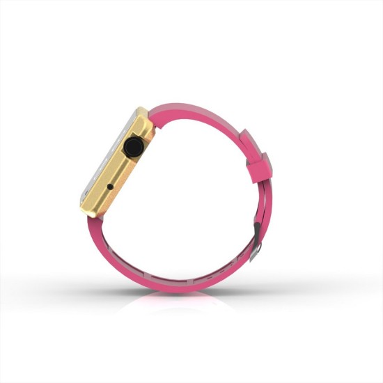 Cool Watch Saat - Gold Edition - Pembe Kayış Unisex, Saat, Tasarım Saat, Farklı Saat