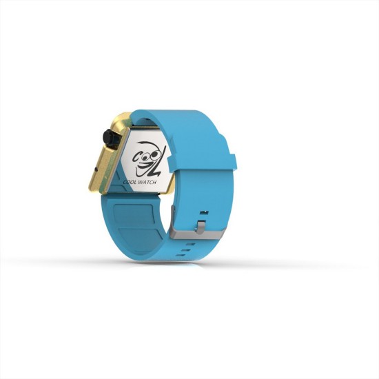 Cool Watch Saat - Gold Edition - Turkuaz Kayış Unisex, Saat, Tasarım Saat, Farklı Saat