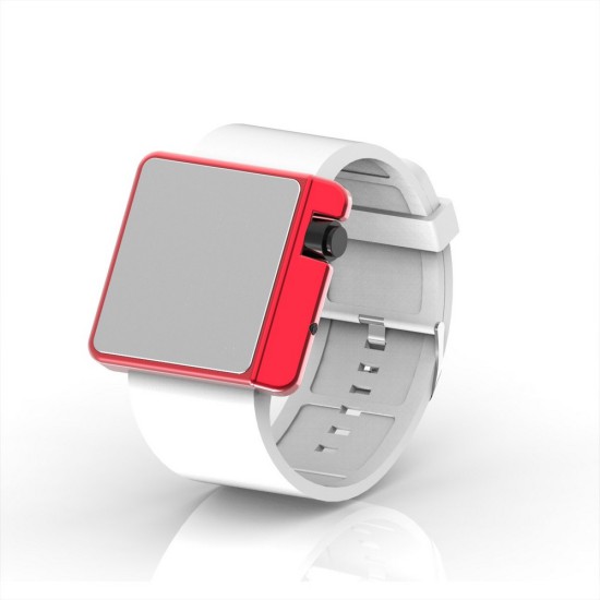 Cool Watch Saat - Kırmızı Edition - Beyaz Kayış Unisex, Saat, Tasarım Saat, Farklı Saat