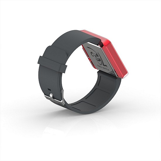 Cool Watch Saat - Kırmızı Edition - Gri Kayış Unisex, Saat, Tasarım Saat, Farklı Saat