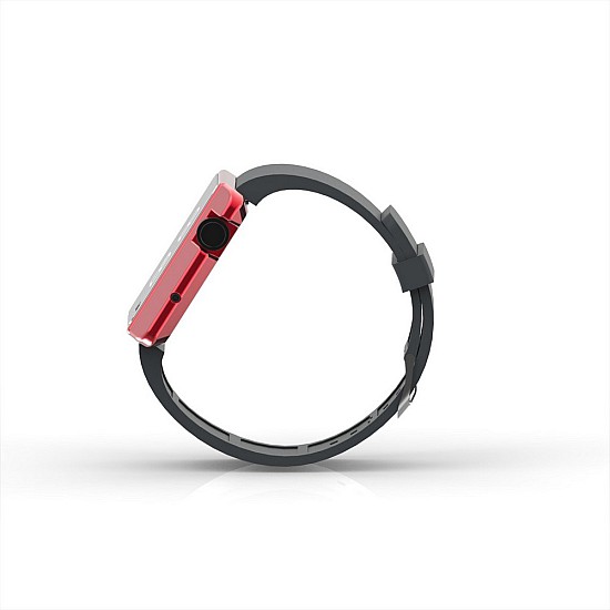 Cool Watch Saat - Kırmızı Edition - Gri Kayış Unisex, Saat, Tasarım Saat, Farklı Saat