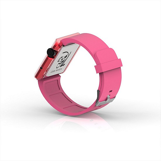 Cool Watch Saat - Kırmızı Edition - Pembe Kayış Unisex, Saat, Tasarım Saat, Farklı Saat
