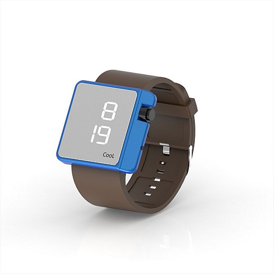 Cool Watch Saat - Mavi Edition - Kahverengi Kayış Unisex, Saat, Tasarım Saat, Farklı Saat