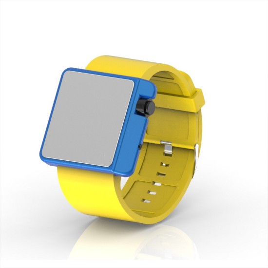 Cool Watch Saat - Mavi Edition - Sarı Kayış Unisex, Saat, Tasarım Saat, Farklı Saat