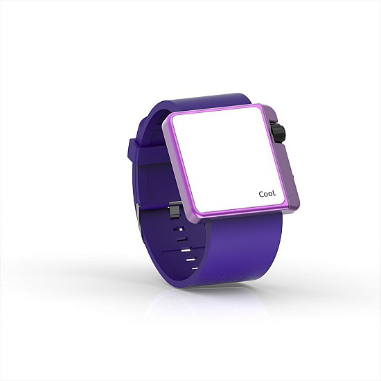 Cool Watch Saat - Mor Edition - Mor Kayış Unisex, Saat, Tasarım Saat, Farklı Saat