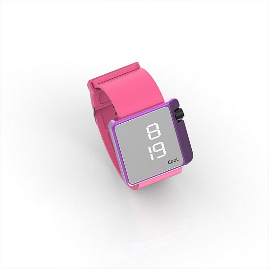 Cool Watch Saat - Mor Edition - Pembe Kayış Unisex, Saat, Tasarım Saat, Farklı Saat