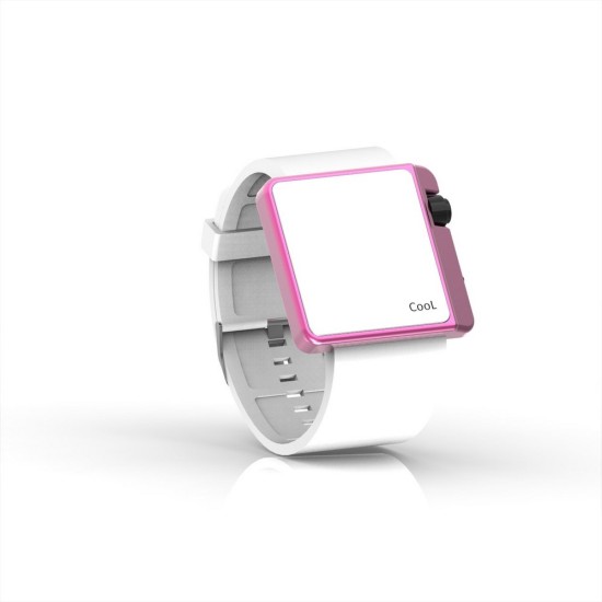 Cool Watch Saat - Pembe Edition - Beyaz Kayış Unisex, Saat, Tasarım Saat, Farklı Saat