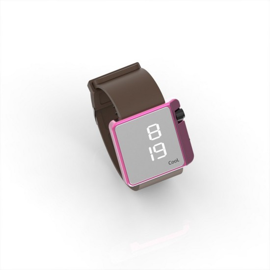 Cool Watch Saat - Pembe Edition - Kahverengi Kayış Unisex, Saat, Tasarım Saat, Farklı Saat