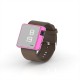Cool Watch Saat - Pembe Edition - Kahverengi Kayış Unisex, Saat, Tasarım Saat, Farklı Saat