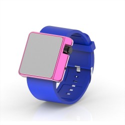 Cool Watch Saat - Pembe Edition - Mavi Kayış Unisex