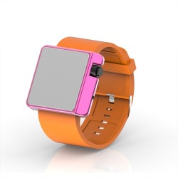 Cool Watch Saat - Pembe Edition - Turuncu Kayış Unisex