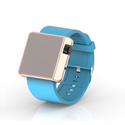 Cool Watch Saat - Rose Edition - Turkuaz Kayış Unisex