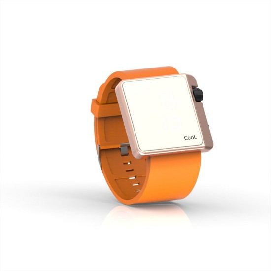 Cool Watch Saat - Rose Edition - Turuncu Kayış Unisex, Saat, Tasarım Saat, Farklı Saat