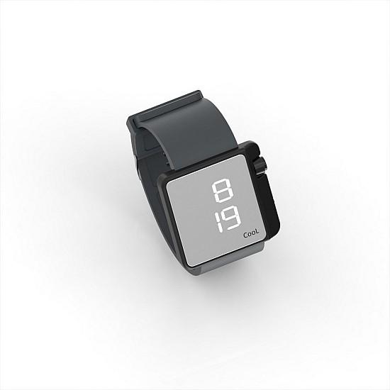 Cool Watch Saat - Siyah Edition - Gri Kayış Unisex, Saat, Tasarım Saat, Farklı Saat