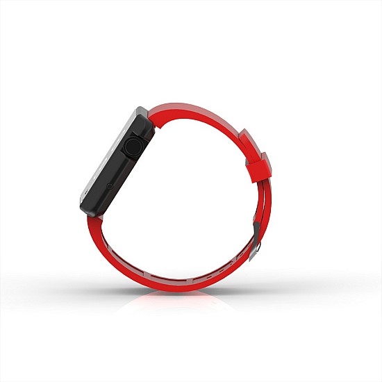 Cool Watch Saat - Siyah Edition - Kırmızı Kayış Unisex, Saat, Tasarım Saat, Farklı Saat