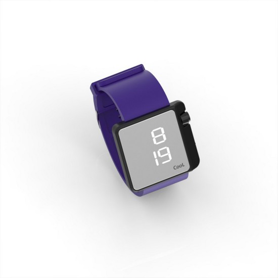 Cool Watch Saat - Siyah Edition - Mor Kayış Unisex, Saat, Tasarım Saat, Farklı Saat