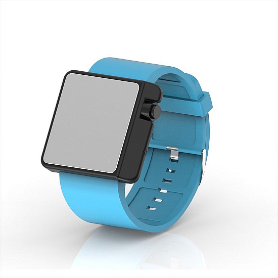 Cool Watch Saat - Siyah Edition - Turkuaz Kayış Unisex, Saat, Tasarım Saat, Farklı Saat