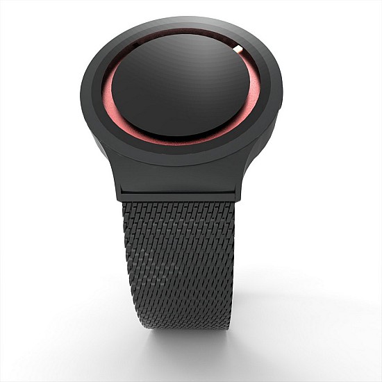 Cool Watch Saat - Siyah Mat Kasa Kırmızı Halka - Siyah Kordon CooL Plus Unisex, Saat, Tasarım Saat, Farklı Saat