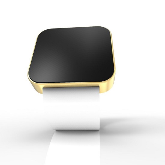 Cool Watch Saat - Gold Mat Dokunmatik Kasa - Beyaz Kayış Unisex, Saat, Tasarım Saat, Farklı Saat