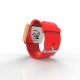 Cool Watch Saat - Gold Mat Dokunmatik Kasa - Kırmızı Kayış Unisex, Saat, Tasarım Saat, Farklı Saat