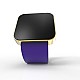 Cool Watch Saat - Gold Shiny Dokunmatik Kasa - Mor Kayış Unisex, Saat, Tasarım Saat, Farklı Saat