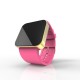 Cool Watch Saat - Gold Shiny Dokunmatik Kasa - Pembe Kayış Unisex, Saat, Tasarım Saat, Farklı Saat